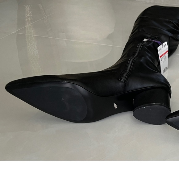 NWT | MANGO Over-the-Knee Wide Calf Boots | Sz 9 - Picture 3 of 4